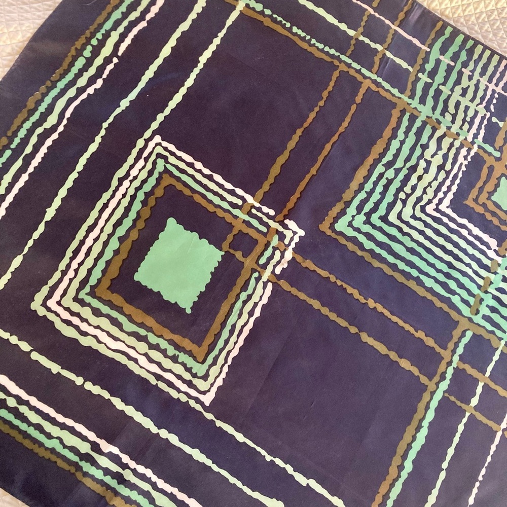 FASHION scarf, 1960s-70s, abstract